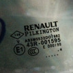 Стекло двери заднее левое Renault Kaptur 2019 Renault 16 оригинальный номер 823015569R
