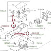 Заглушка центрального подлокотника Subaru Outback 2007 92183AG020 BP9 Subaru Outback 