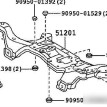 Подрамник двигателя Toyota Caldina 1993 Toyota Caldina 