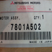 Вентилятор отопителя Митцубиси Паджеро 4 Mitsubish Mitsubishi i оригинальный номер 7801А502