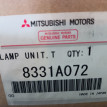 Фонарь задний внутренний Митцубиси Аутлендер Хл Mitsubishi i оригинальный номер 8331A072 8331A071