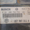 Блок управления двигателя Volkswagen Passat B3 1.8 Volkswagen Passat оригинальный номер 0261200752