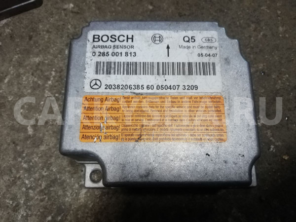 Блок управления AIRBAG Mercedes-Benz C-класс W203/S203/CL203 рестайлинг (2004—2008) Mercedes-Benz C-klasse оригинальный номер A2038206385