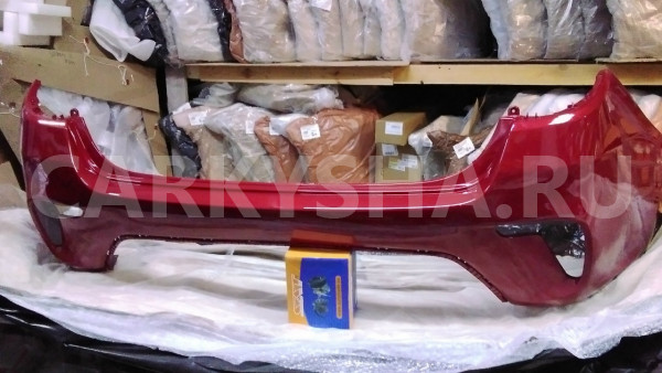 Бампер задний   16-20 красный r4r Kia Rio IV – седан оригинальный номер 86611H0000