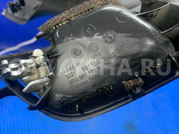 Ручка двери внутренняя задняя левая Polo 5 Volkswagen Polo оригинальный номер 6RU 867 179 BTLL