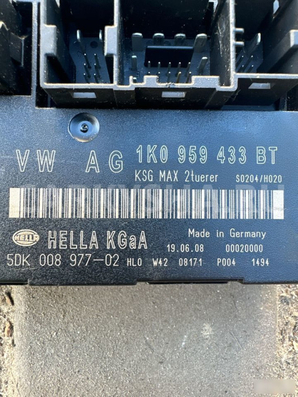 Блок комфорта VW Tiguan/Golf 1k0959433bt Volkswagen Golf Plus оригинальный номер 1k0959433bt