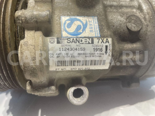 Компрессор кондиционера Volkswagen Polo 5 Volkswagen Polo оригинальный номер 6RD820803