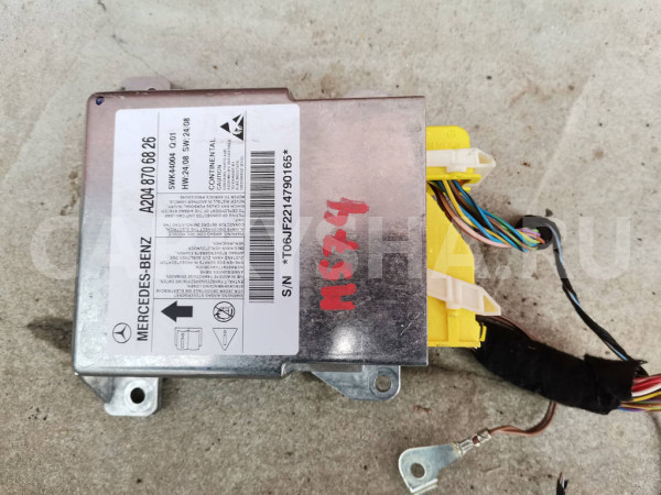 Блок управления airbag A2048706826 Mercedes-Benz C-Class W204 651.911 Mercedes-Benz C-klasse оригинальный номер A2048706826