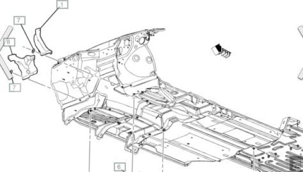 Экран тепловой выпускного коллектора Cadillac Escalade 3 (2006-2014) Cadillac Escalade 