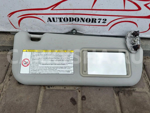 Козырек солнцезащитный правый Toyota Avensis T270 Toyota Avensis оригинальный номер 7431005240B0