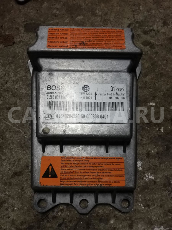 Блок управления airbag A1648204526 Mercedes-Benz M-класс W164 Mercedes-Benz M-klasse оригинальный номер A1648204526