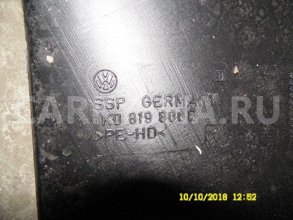 Воздуховод Volkswagen Golf Plus II (2009—2014) Volkswagen Golf Plus оригинальный номер 1K0819806D