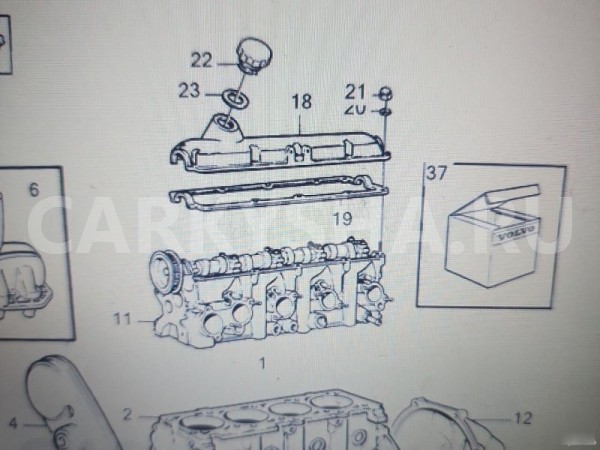 Прокладка клапанной крышки Volvo 240 Volvo 240 Series 