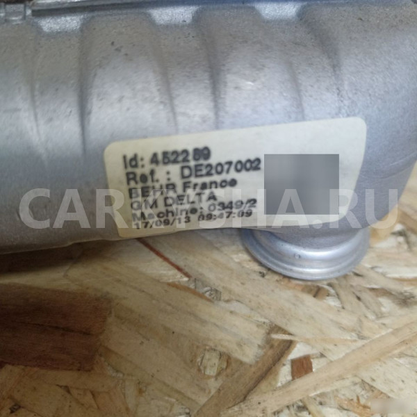 Радиатор отопителя Opel Astra J Opel Astra оригинальный номер DE207002