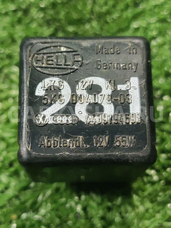Реле N 281 света фар Audi 100 C3 443919469B Audi 100 оригинальный номер 443919469B