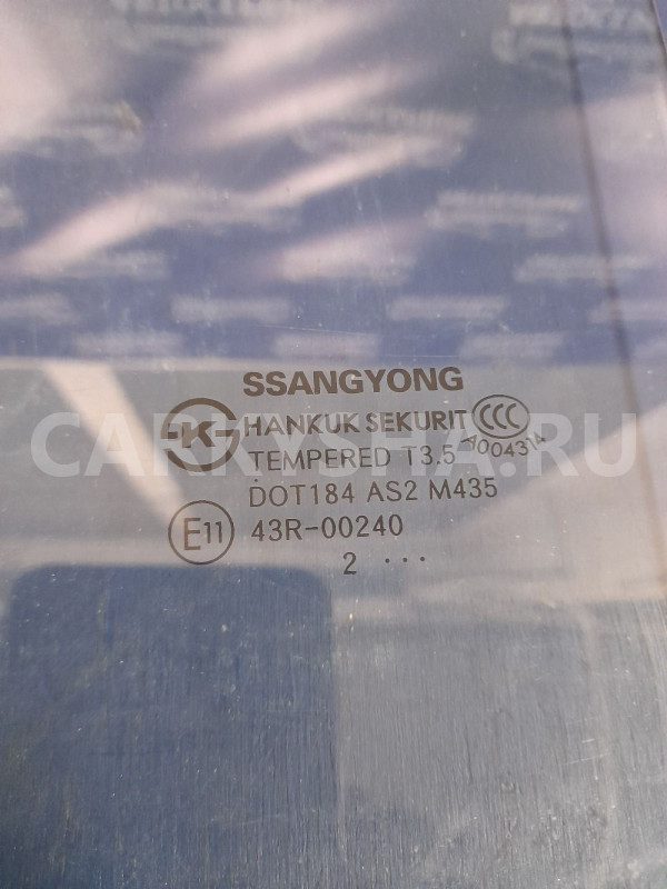 Стекло заднее левое Ssangyong Actyon NEW Ssang Yong Actyon оригинальный номер 7337634011
