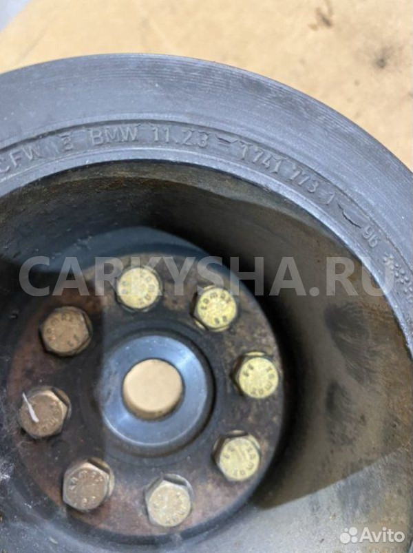 Шкив коленвала BMW X5 E53 M62B44 2002 BMW X5 оригинальный номер 11 23 1 741 773