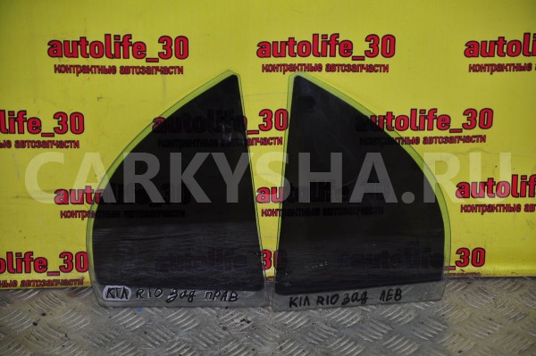 Стекло двери задней правой (форточка) Kia Rio 