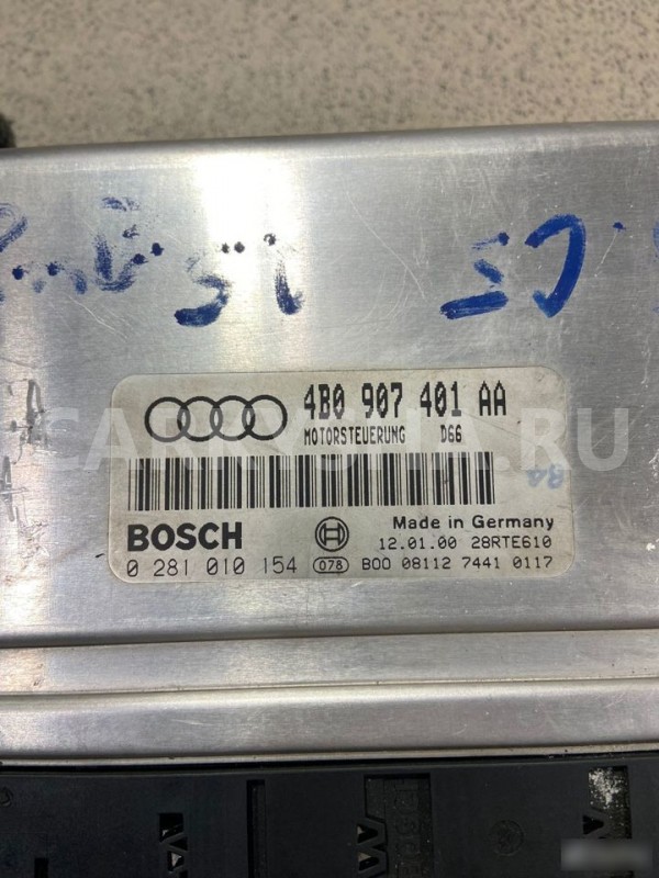 Блок управления двигателем (эбу) Audi A6 2000 г Audi 200 оригинальный номер 4B0907401AA