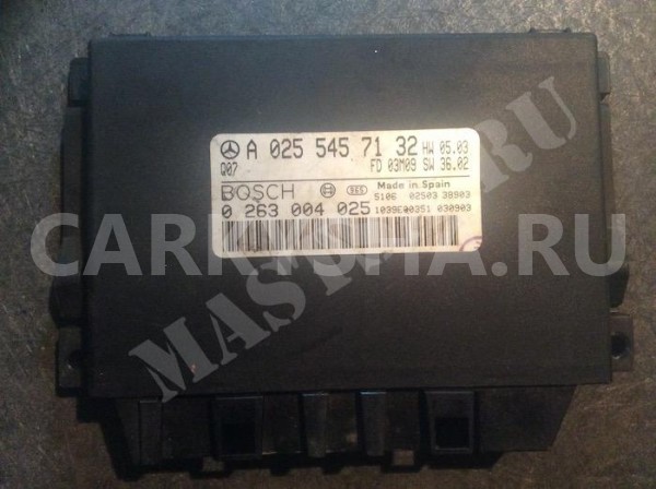 ECU парктроник Mercedes-Benz E-klasse III (W211, S211) Седан оригинальный номер A0255457132 A2115453932 A2115456432 A 025 545 71 32 A 211 545 39 32 A 211 545 64 32