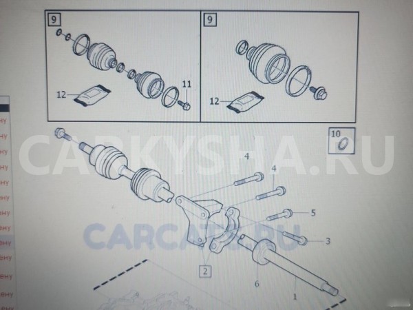 Пыльник ШРУСа внешний Volvo S40 Volvo S40 