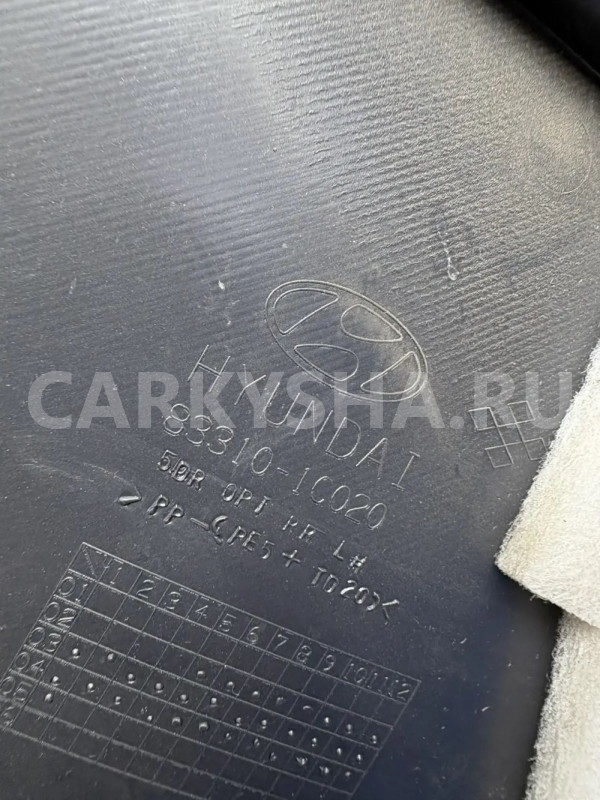 Карта двери Hyundai Getz I (2002—2005) Hyundai Getz оригинальный номер 83310-1C020