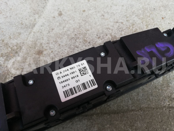 Блок кнопок Mercedes-Benz GLK-класс X204 рестайлинг (2012—2015) Mercedes-Benz CLK-klasse оригинальный номер A20490575519107