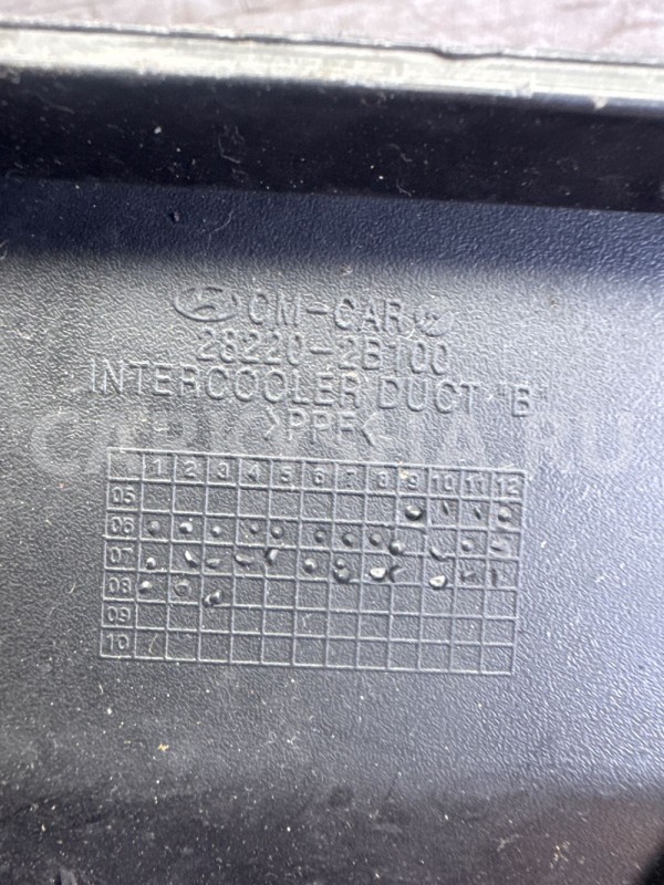 Воздухозаборник передний правый Hyundai Santa Fe 2 Hyundai Santa Fe оригинальный номер 282202b100