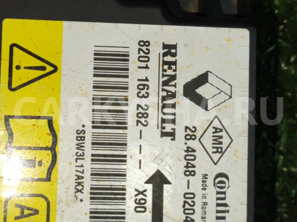 Блок управления AIRBAG Renault Logan I рестайлинг Renault 12 оригинальный номер 8201163282