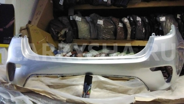 Бампер задний   16-20 серебристый rhm Kia Rio IV – седан оригинальный номер  86611H0000