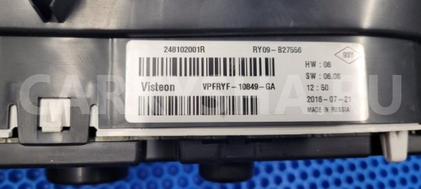 Панель приборов Renault Logan 2016 248102001R L8JA H4M Renault Logan 