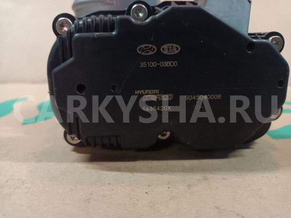 Заслонка дроссельная электрическая Киа Рио 4 1.4л Kia Rio оригинальный номер 35100-03B00