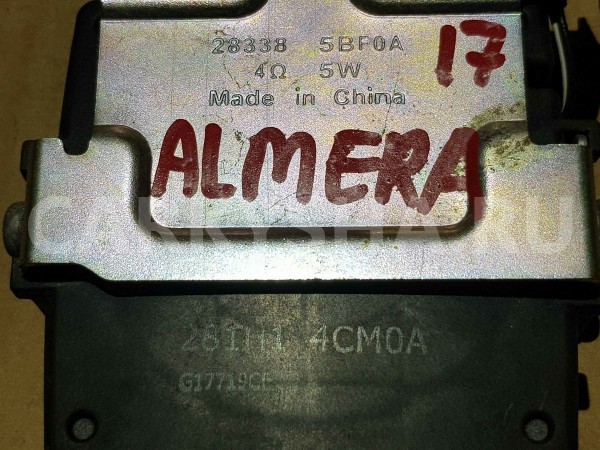 Динамик Nissan Almera G15 (2012—2018) Nissan Almera оригинальный номер 283385bf0a