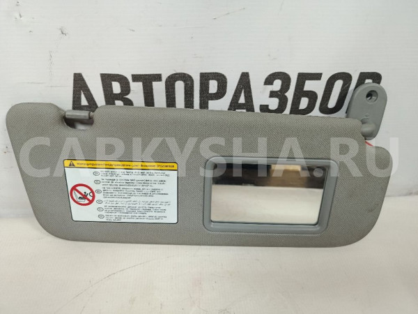 Козырек солнцезащитный правый Hyundai Solaris Hyundai Solaris оригинальный номер 852204L0608M