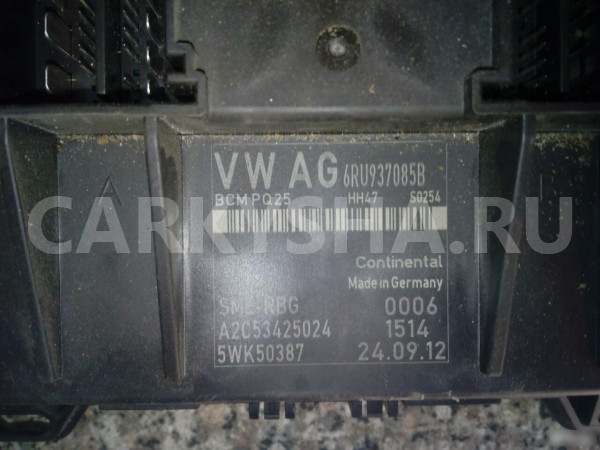 Блок комфорта Фольксваген Поло Polo (Sed RUS) 2011 Volkswagen Polo оригинальный номер 6RU937085B