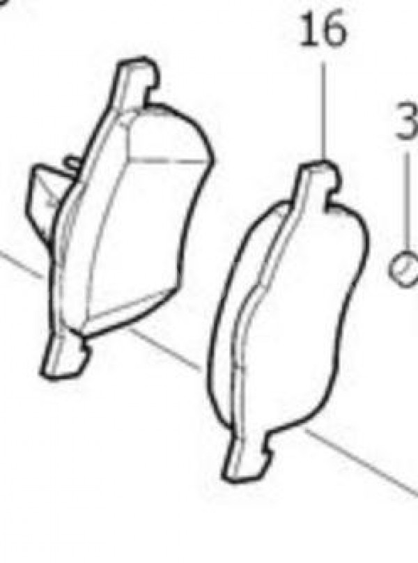 Колодки тормозные перед Volvo XC60 XC90 Volvo XC60 