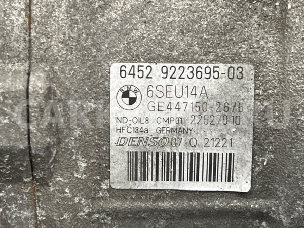 Компрессор кондиционера BMW 3er оригинальный номер 64 52 9 223 695, 64 52 9 223 695, 64529223695, 9223695, 64 52 9 330 831, 64529330831, 9330831