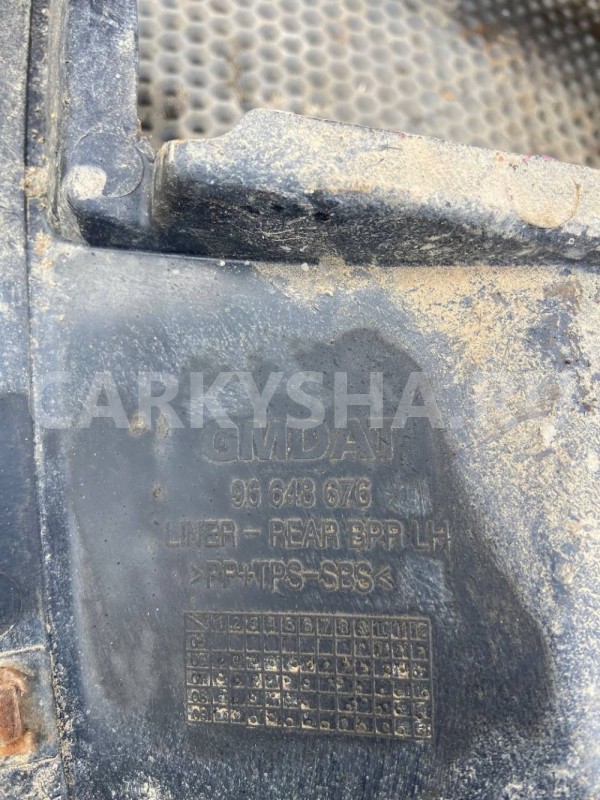 Подкрылок Chevrolet Aveo I рестайлинг (2006—2012) Chevrolet Aveo оригинальный номер 96648676