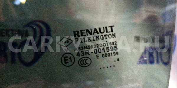 Стекло двери заднее левое Renault Kaptur 2019 Renault 16 оригинальный номер 823015569R