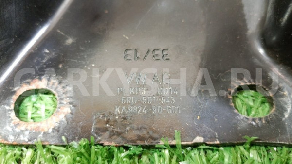 Кронштейн (крепление) задней балки левый Volkswagen Polo оригинальный номер 6RU501543