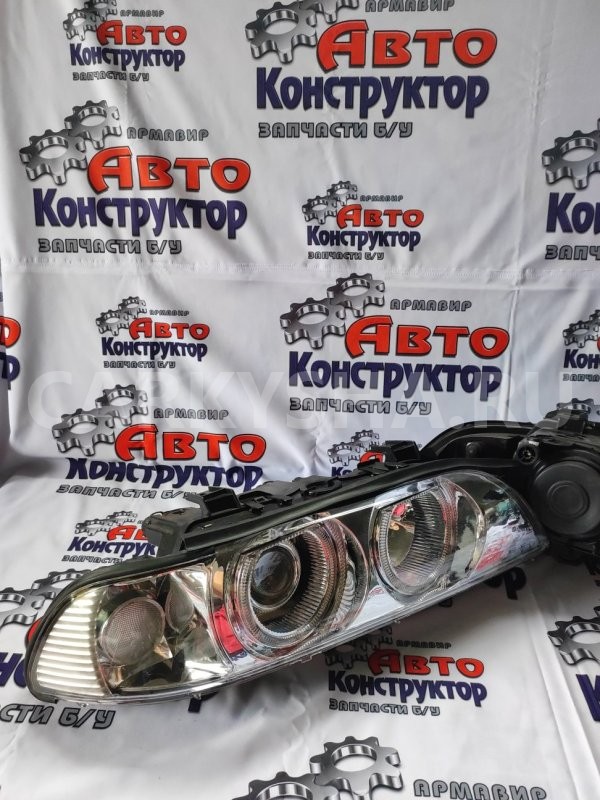 Фара хром 00- Ангел. глаз бел. пов. линза BMW 5er 