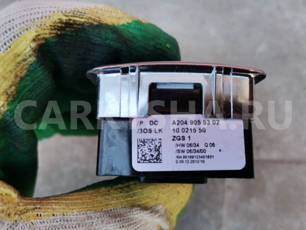 Блок управления стеклоподъемниками A2049055302 Mercedes-Benz GLK-Class 2012 X204 276.957 Mercedes-Benz CLK-klasse 