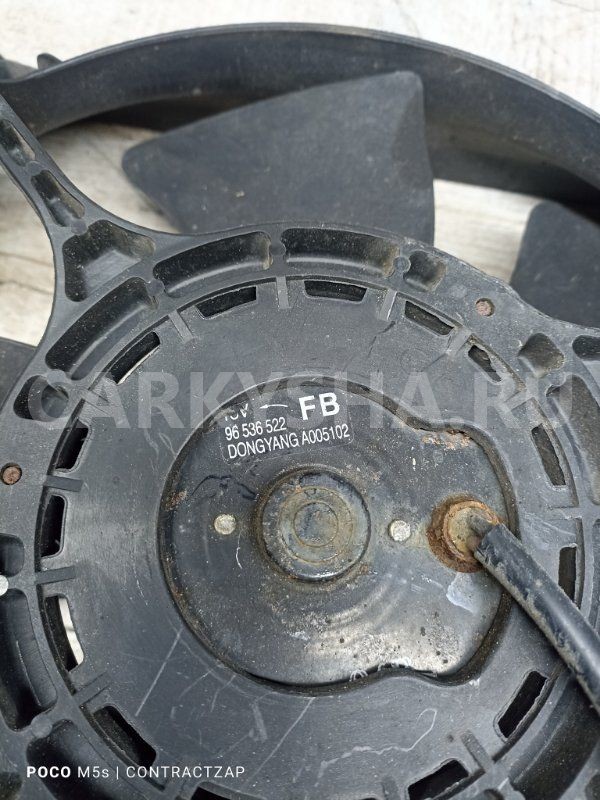 Вентилятор охлаждения радиатора Chevrolet aveo 1.2 Chevrolet Aveo оригинальный номер 96878654