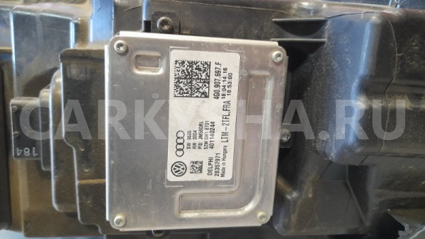 Фара левая Audi A6 C7 CHVA 2014 Audi A6 оригинальный номер 4G0941033D