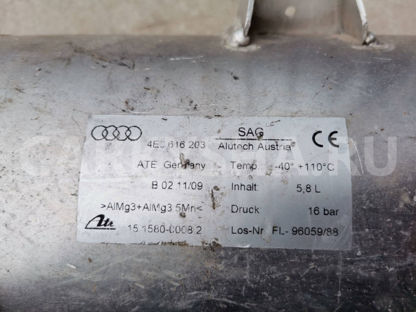 Ресивер пневмоподвески сиденья 4E0616203 Audi A8 D3/4E Audi 200 оригинальный номер 4E0616203
