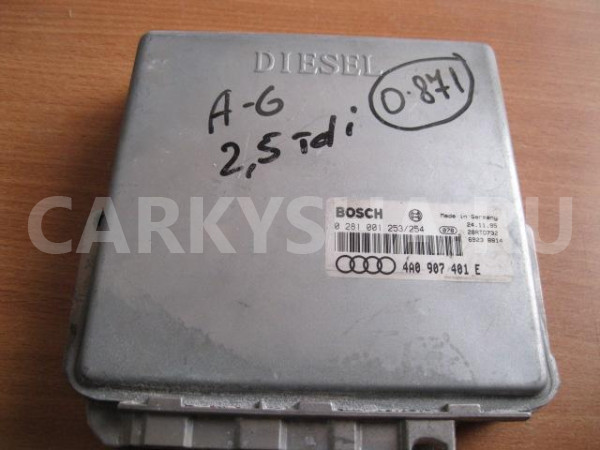 Блок управления двигателем Audi A6 (C4) 1994-1997 Audi A6 оригинальный номер 4A0907401E