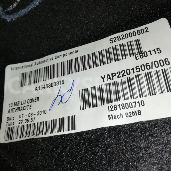 Обшивка багажника Mercedes-Benz GL-класс X164 рестайлинг (2009—2012) Mercedes-Benz G-klasse оригинальный номер A1646800818