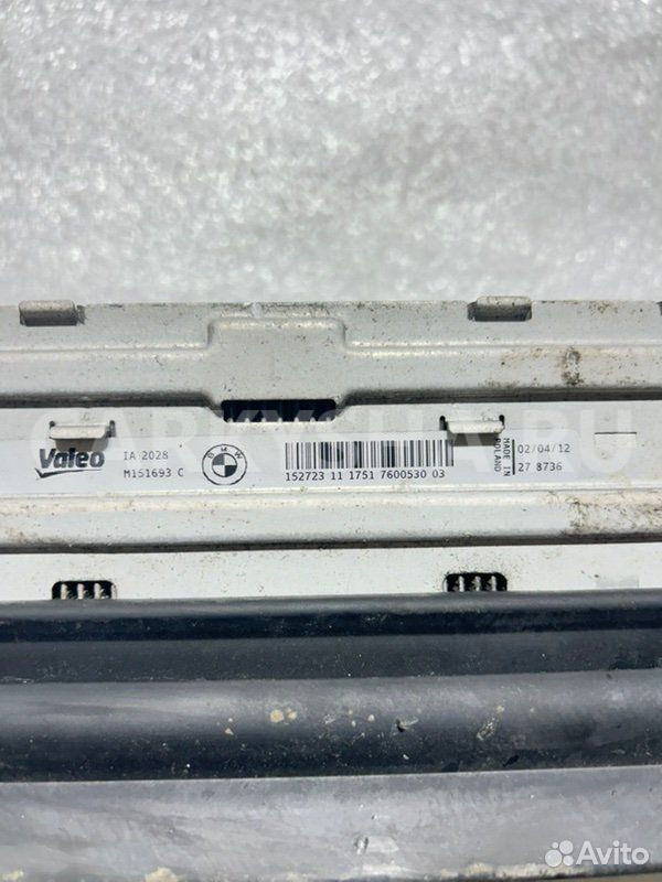 Интеркулер BMW 3 F30 N20B20 2012 BMW 3er оригинальный номер 17 51 7 600 530