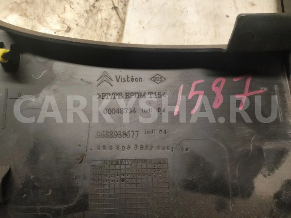 Накладка торпедо подрулевая Citroen C4 B7 Citroen C4 оригинальный номер 9688988577