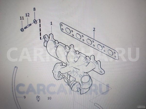 Усиленная прокладка коллектора Volvo 850 Volvo 850 